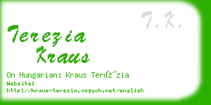 terezia kraus business card